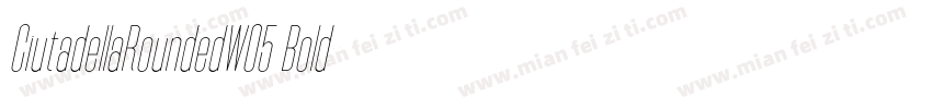 CiutadellaRoundedW05 Bold字体转换